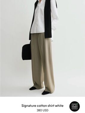 Toteme Signature cotton shirt white